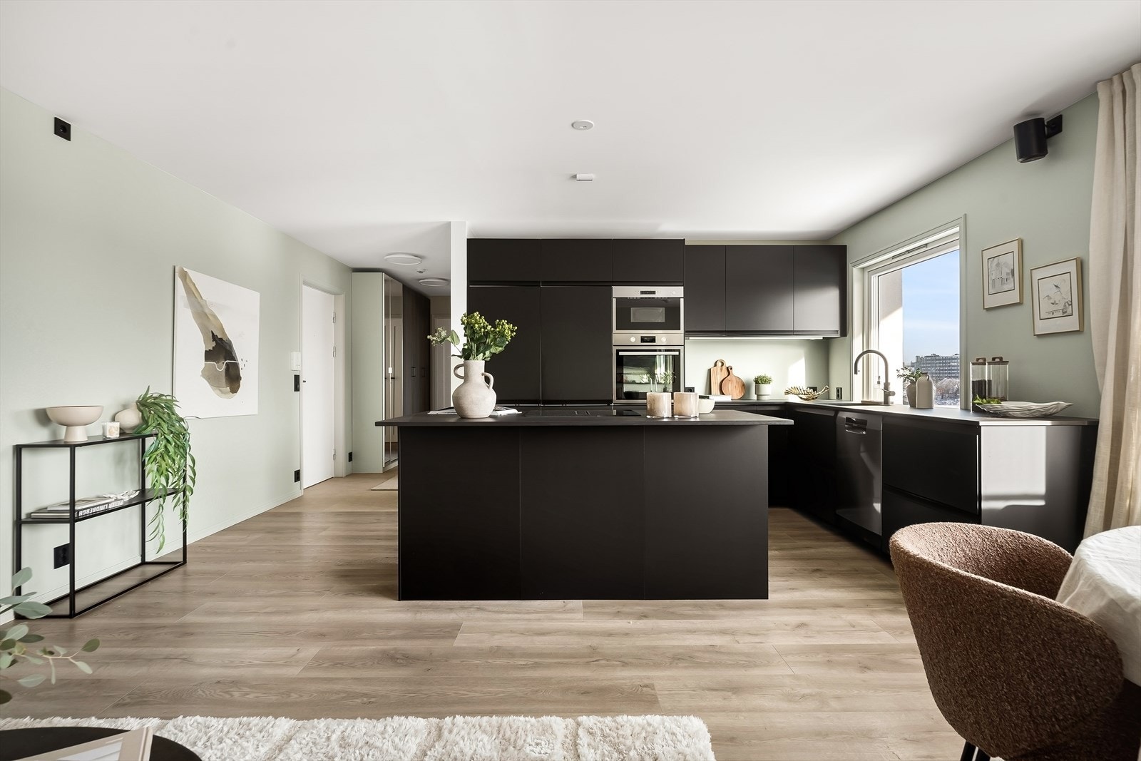 Det ble også lagt opp nye rør ifbm flytting av kjøkkenet. Galleribilde