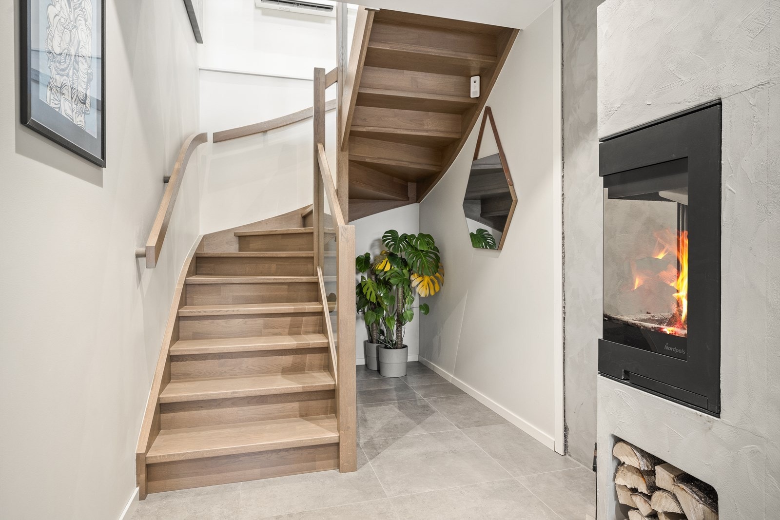 Trapperom opp til boligens 1.etasje. Galleribilde