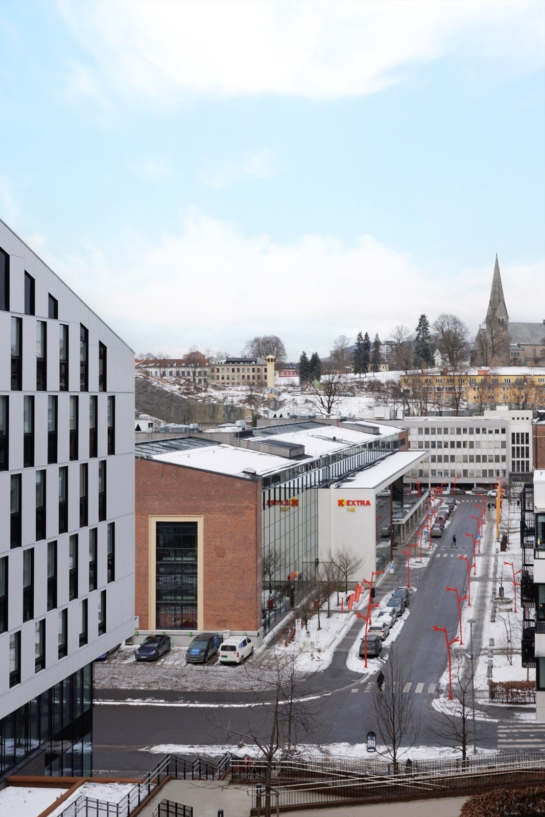 Utsikt fra balkongen mot området rundt. Galleribilde