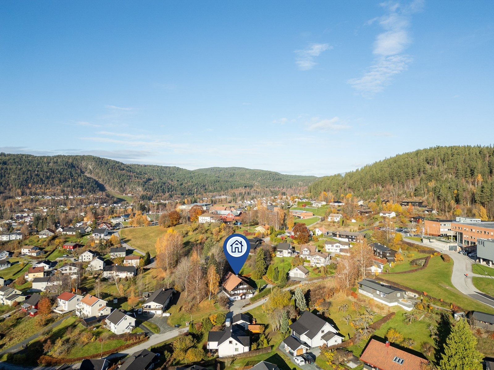 Under en kilometer fra boligen ligger Ramberghjørnet med matbutikk og bensinstasjon. Galleribilde