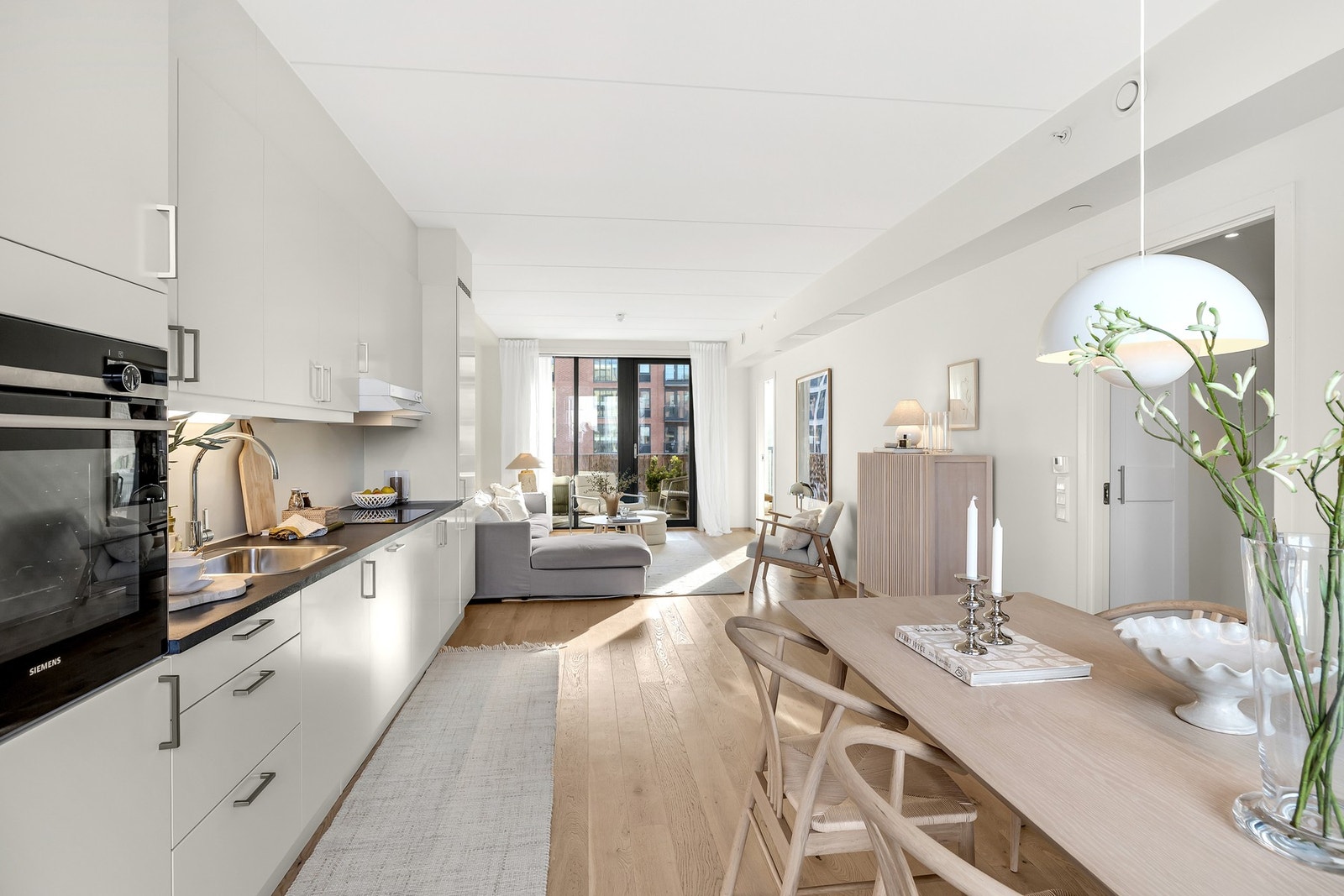 Det lagt flott enstavs parkett. Galleribilde