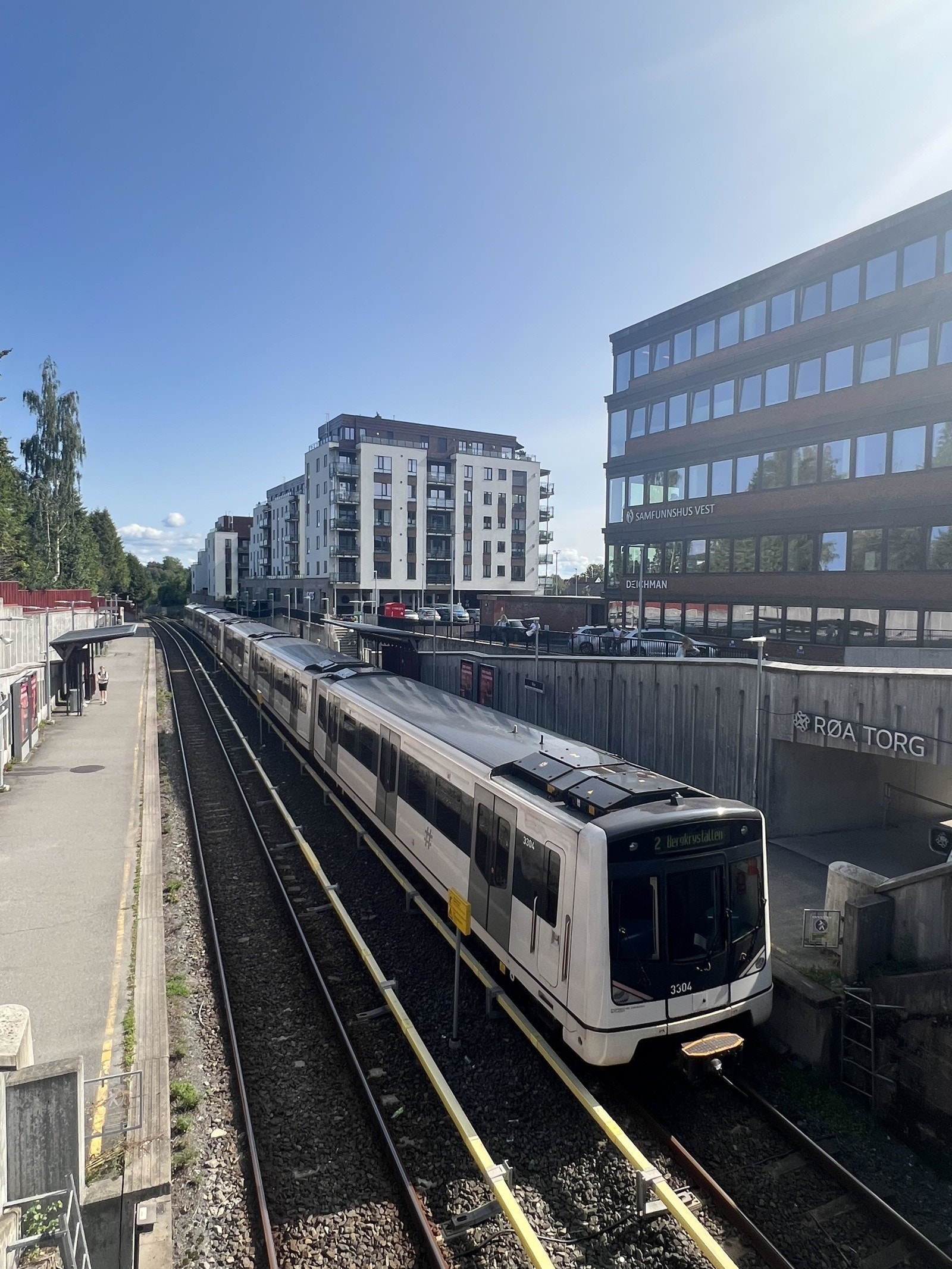 T-bane og på Røa Galleribilde