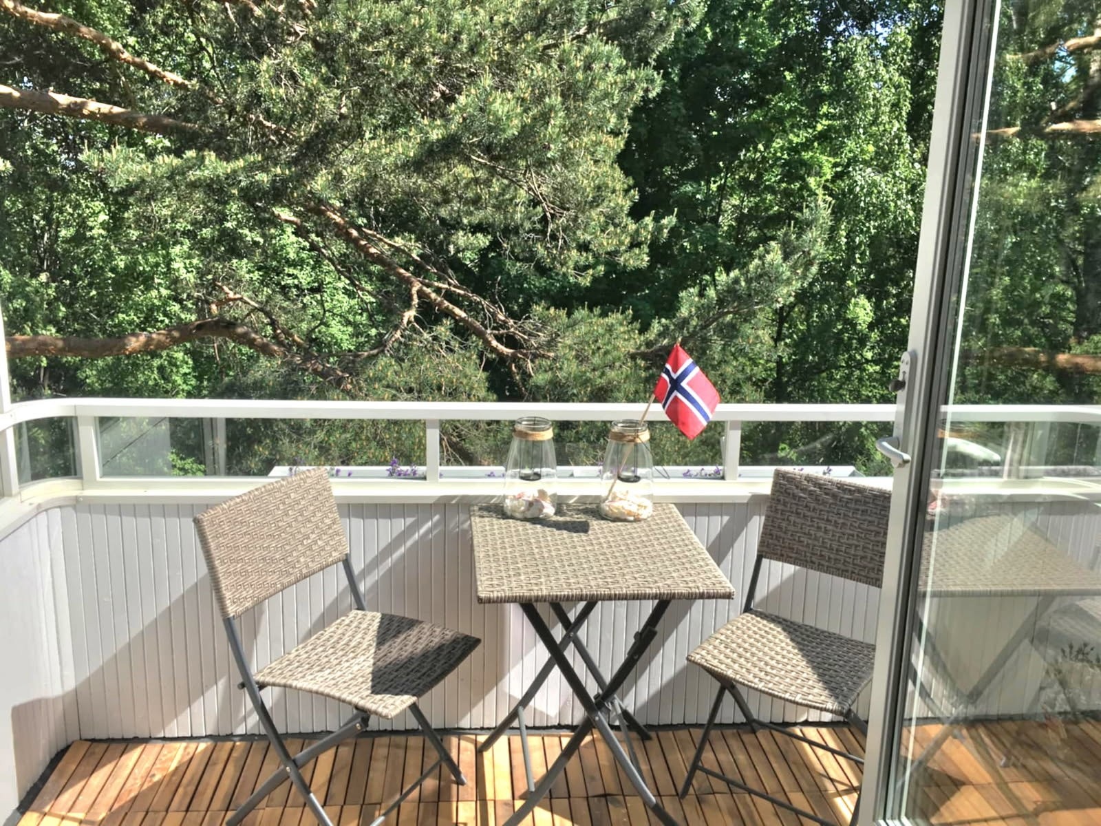 Helt nydelig på balkongen Galleribilde