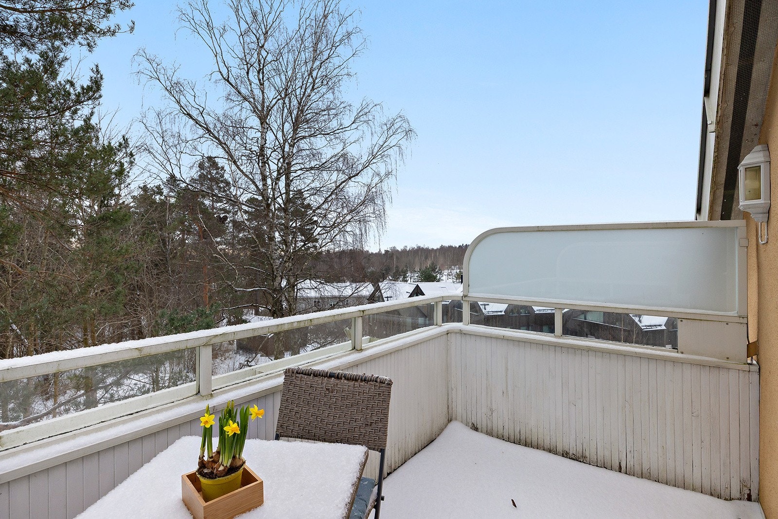 Utsikt fra balkong Galleribilde