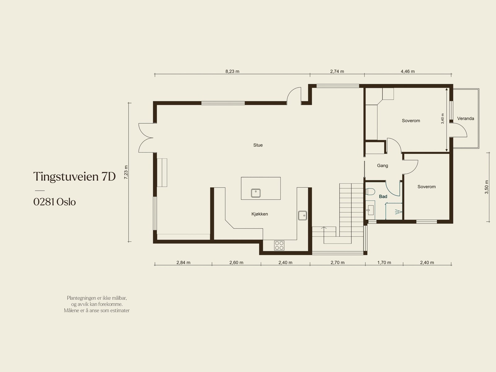 Boligen går over to plan og har en praktisk planløsning. Galleribilde