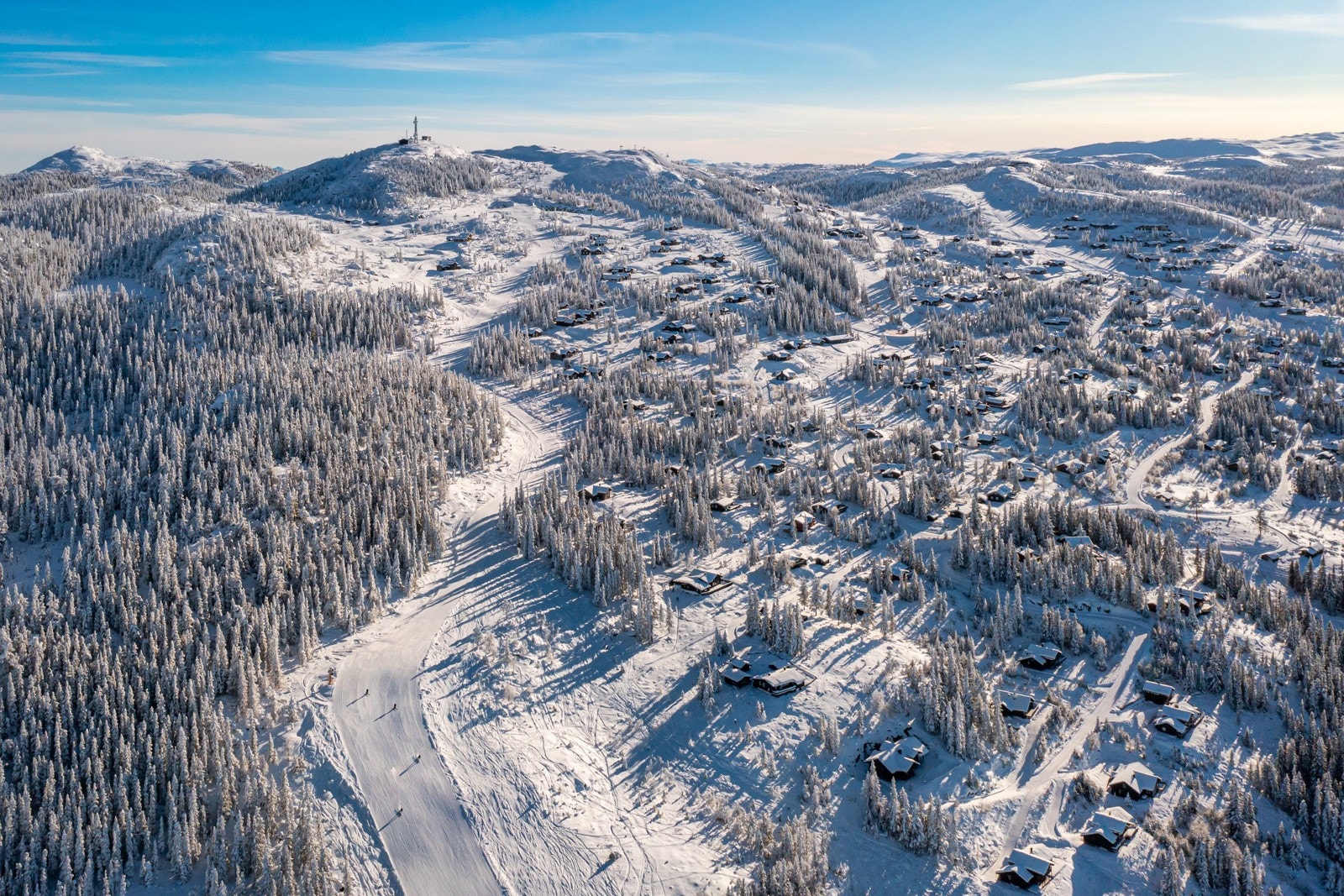 Beliggende 910 m.o.h med panoramautsikt Galleribilde