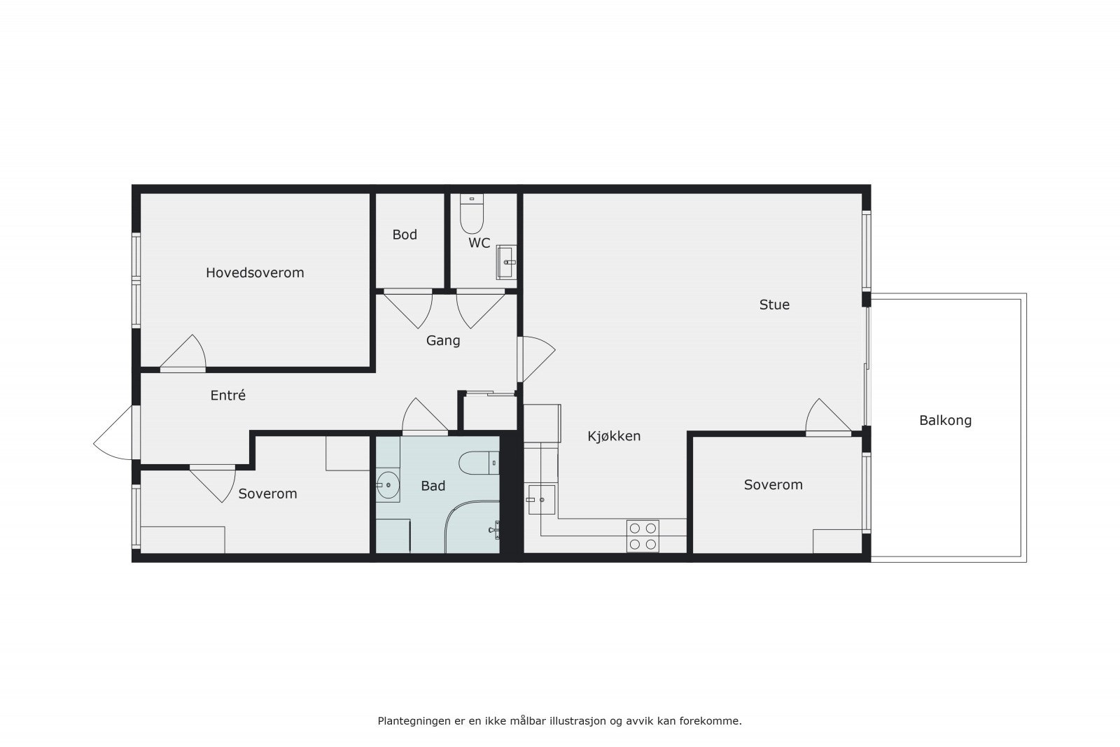 Plantegning - 4.etasje. Galleribilde