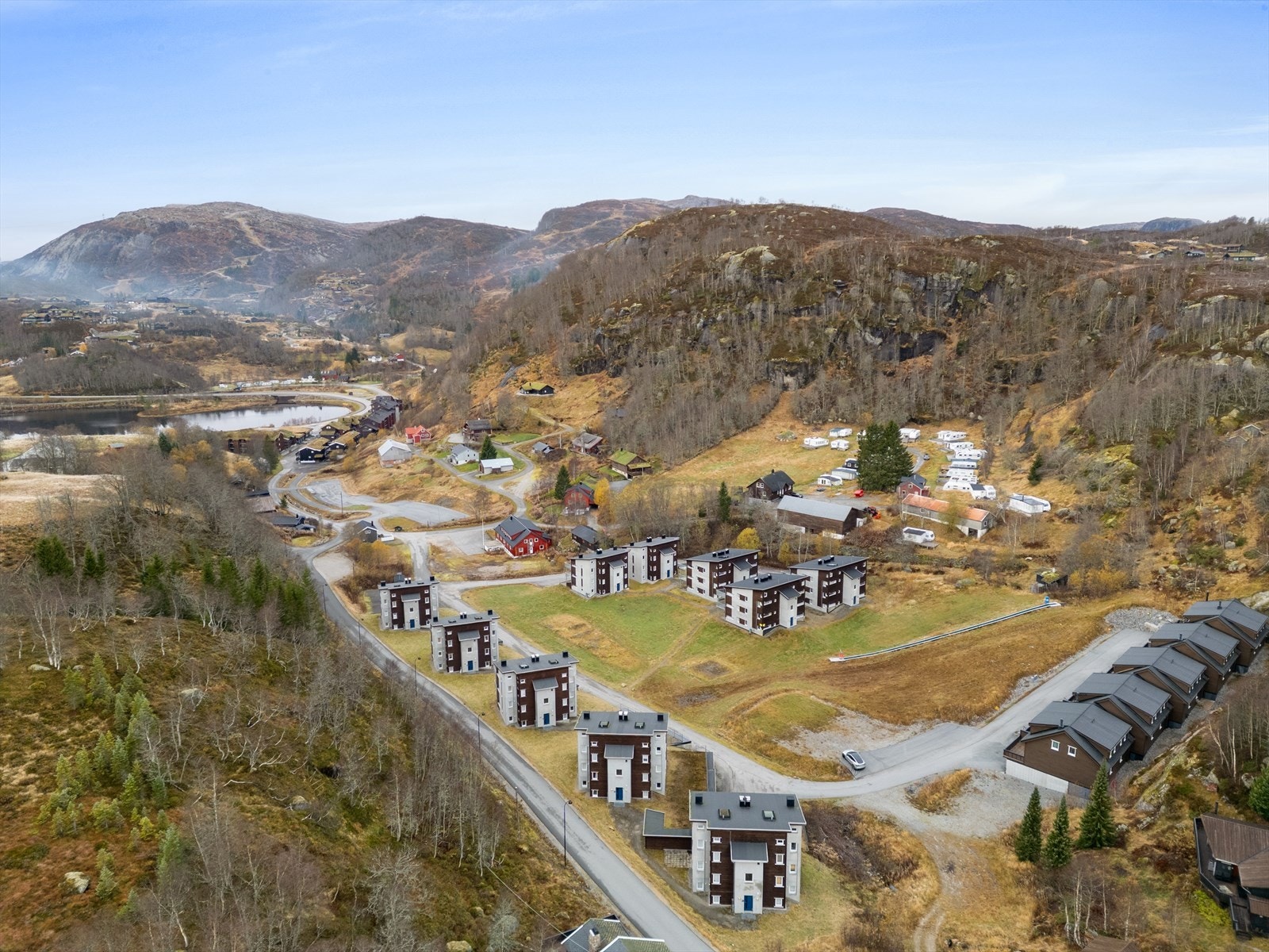 Dronebilde fra området Galleribilde