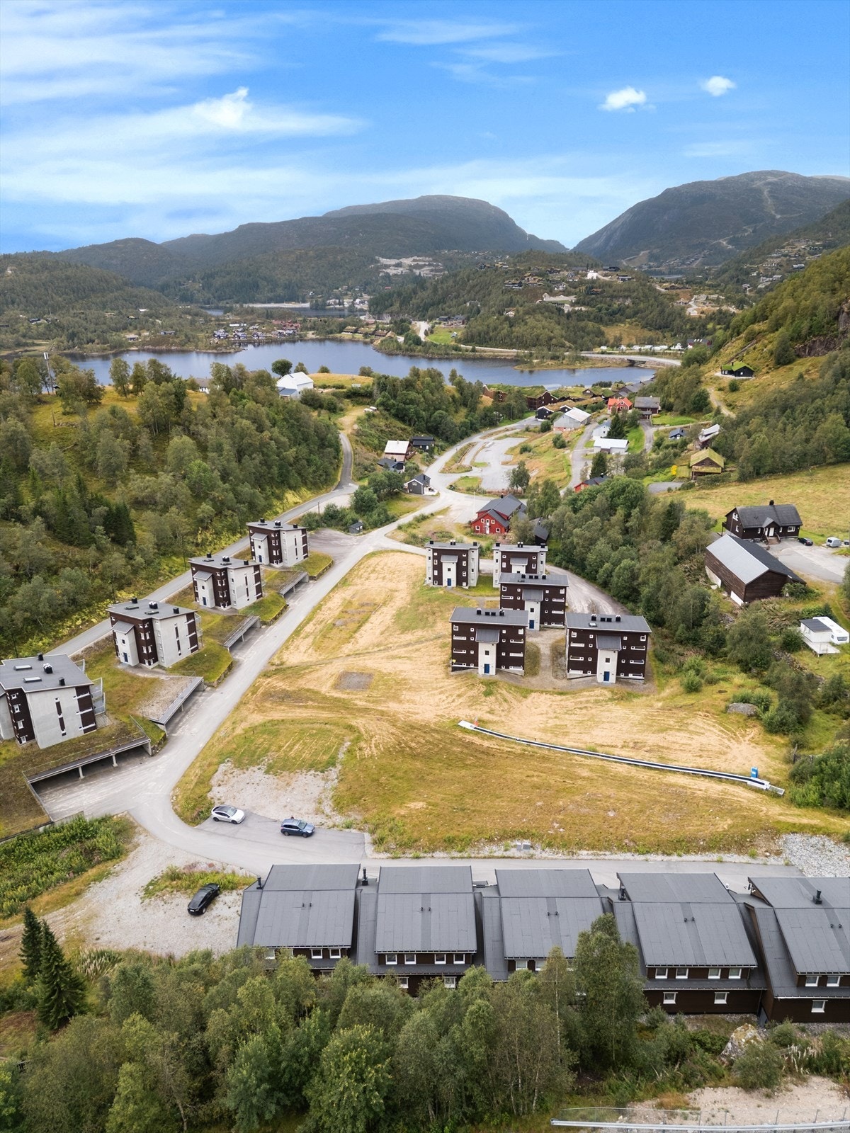 Dronebilde fra området Galleribilde