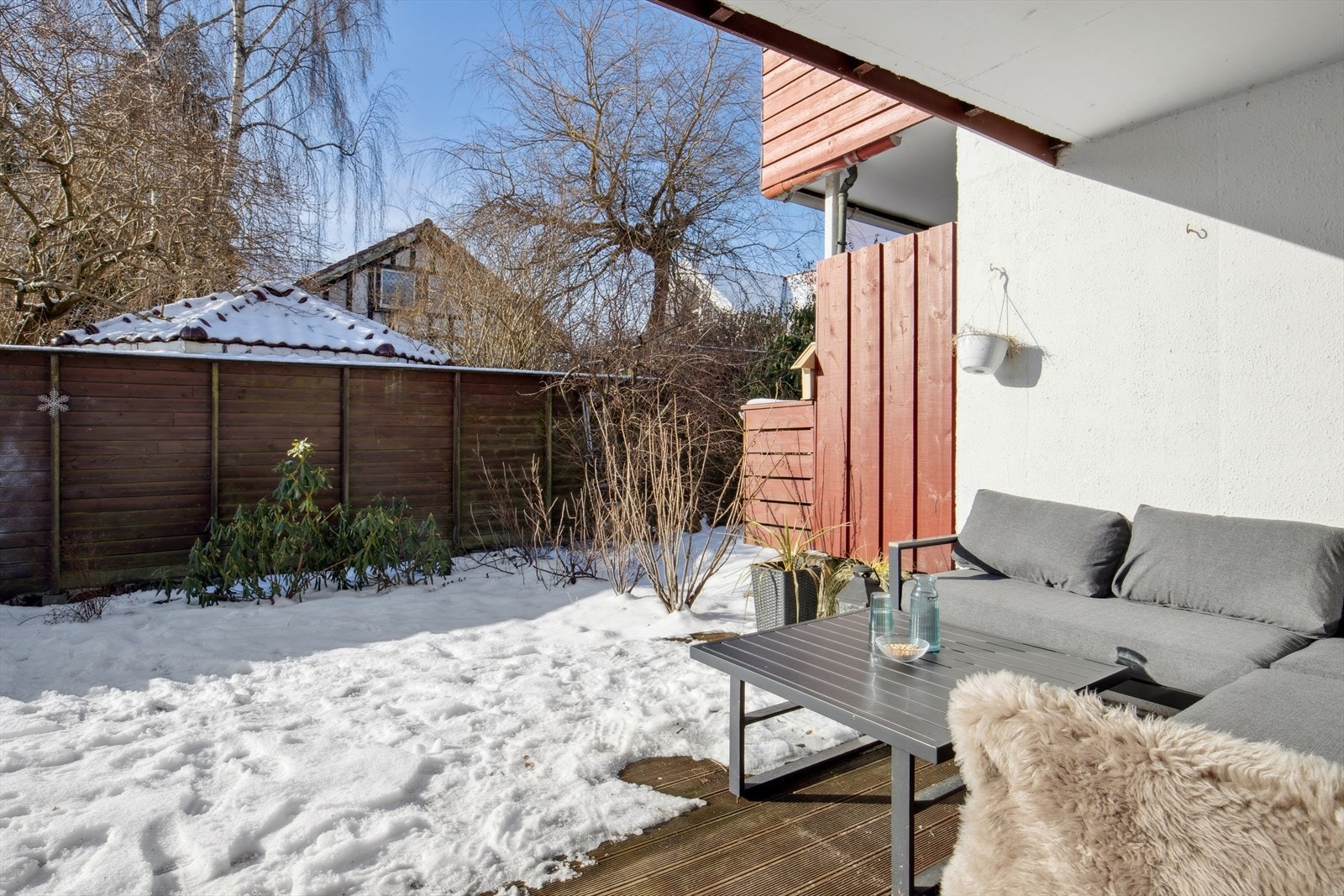 Uteområdet er rolig og avskjermet. Galleribilde