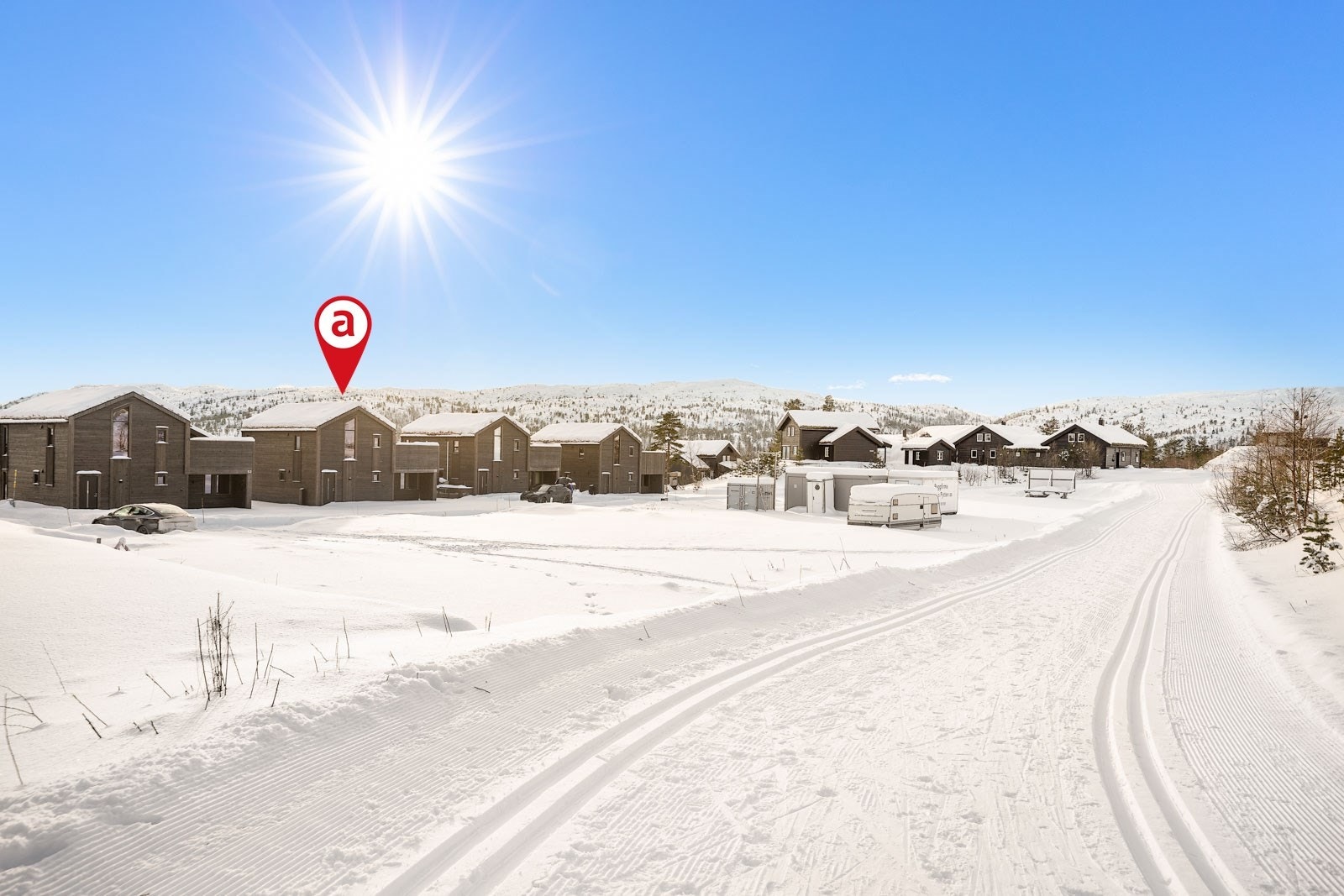 Her er det langsrennløype som nærmeste nabo Galleribilde