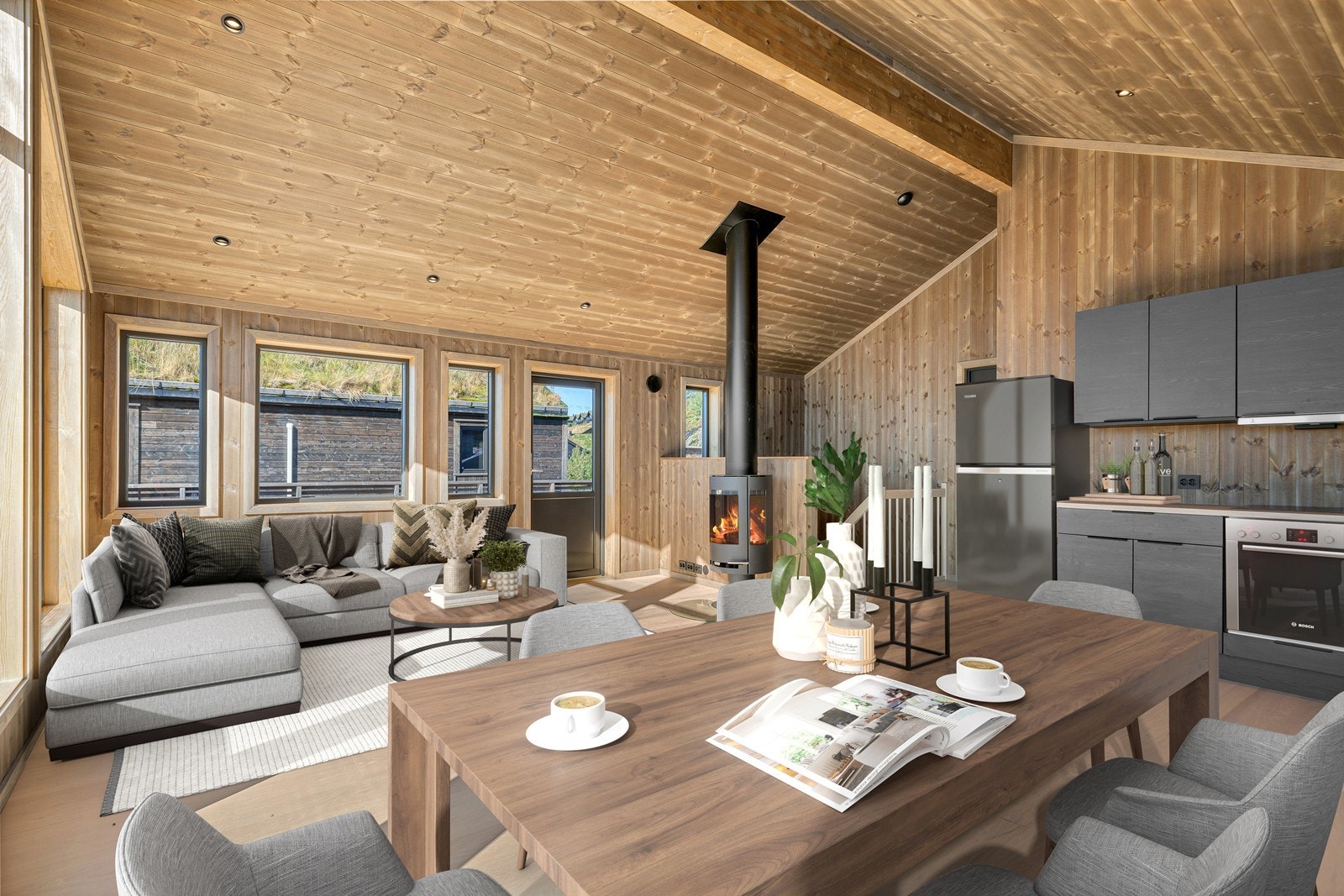 Velkommen til Hestheivegen 55 v/ Ole Jakob Seglem i Aktiv Eiendomsmegling Kristiansand! Foto: Ivars Upe (Digitalt stylet bilde) Galleribilde