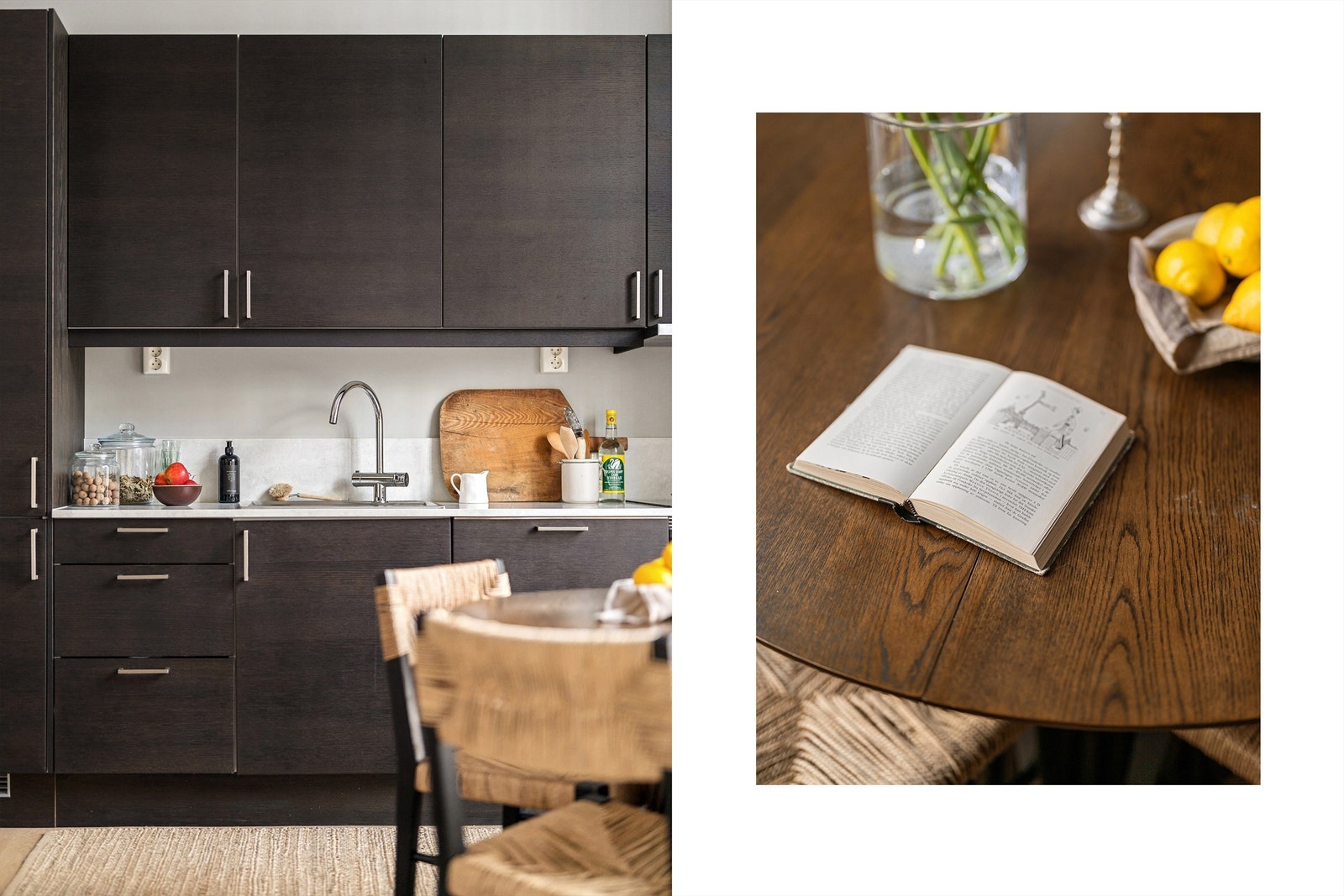 Kjøkkenet er utstyrt med integrert induksjonstopp, stekeovn, oppvaskmaskin og kjøl-/fryseskap, samt avtrekk over kokeplass. Galleribilde