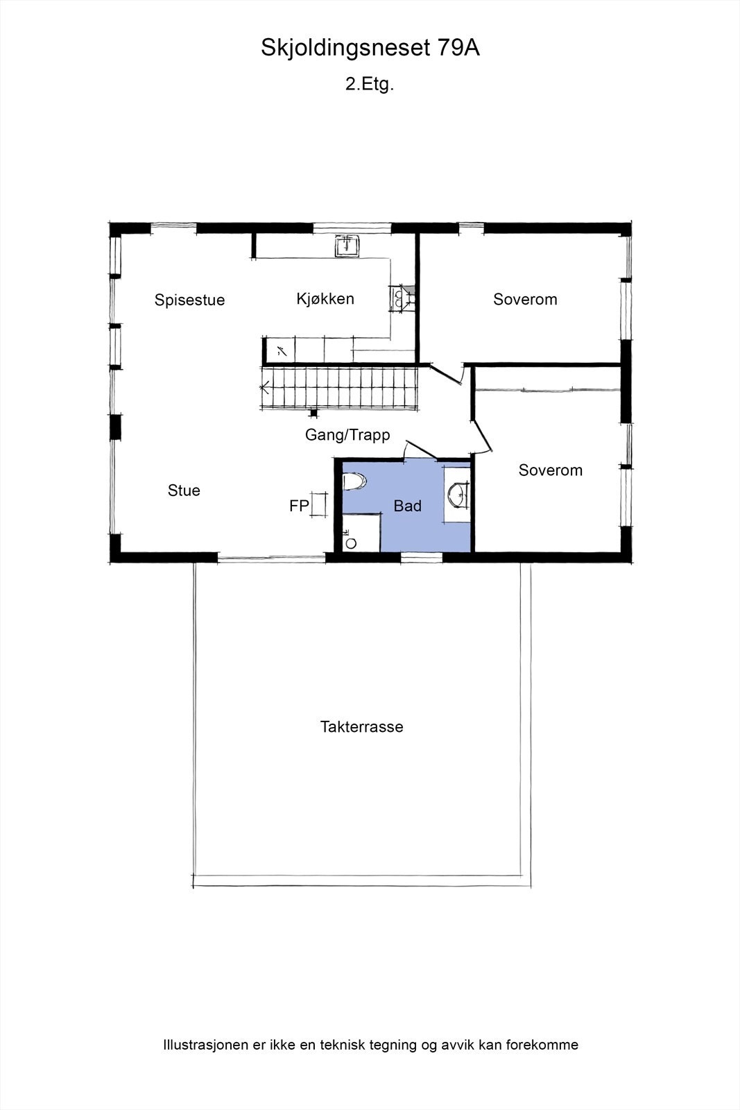 Plantegninger 2. etasje Galleribilde