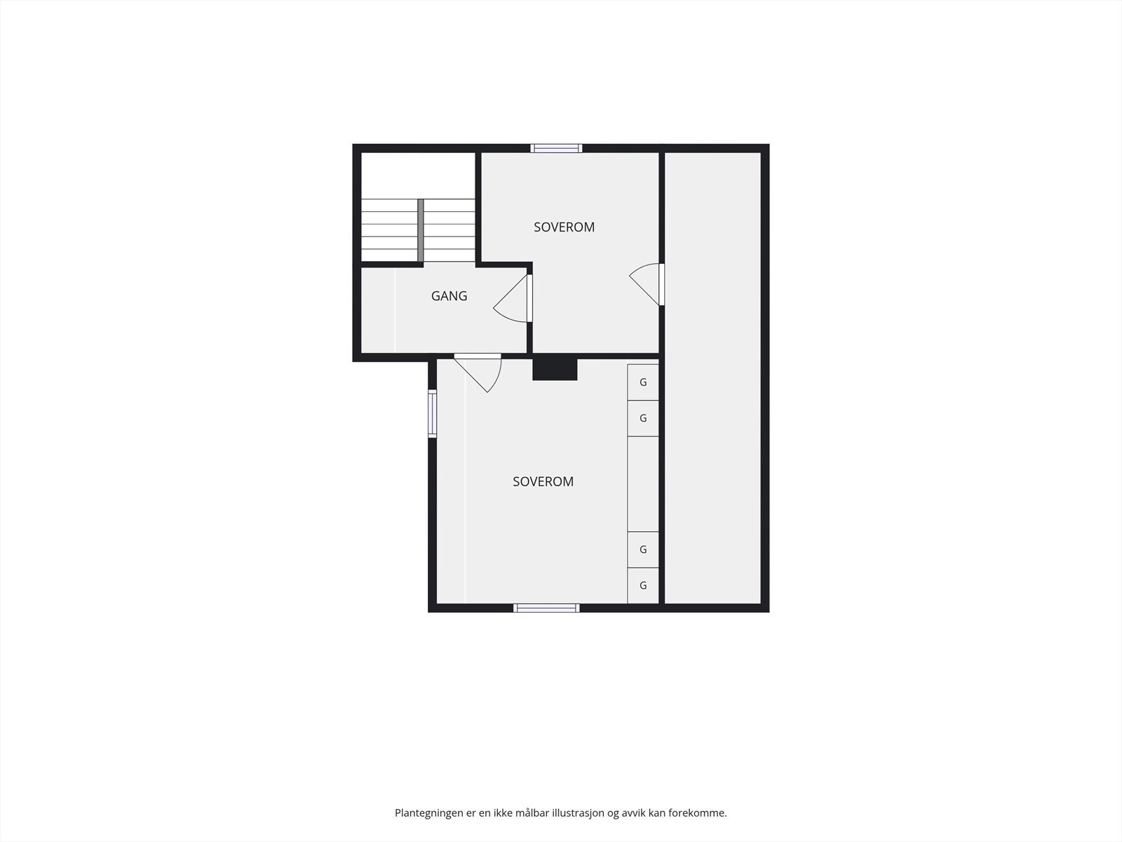 Plantegning loft. Galleribilde