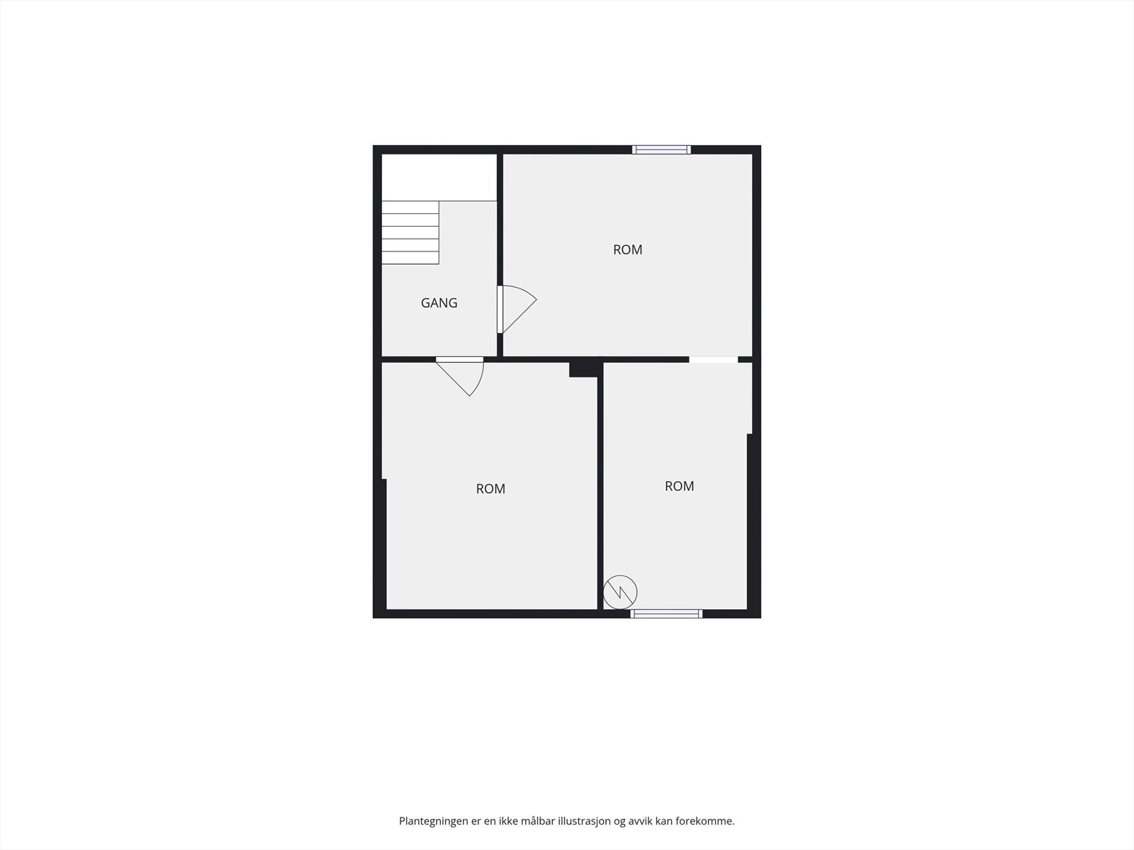 Plantegning kjeller. Galleribilde