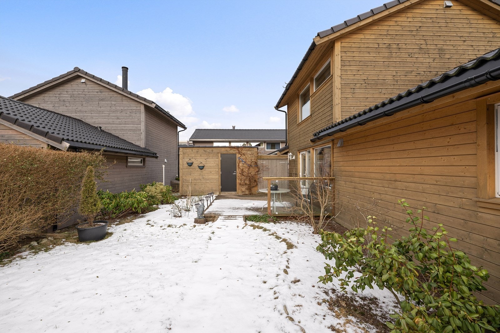 Koselig uteområde Galleribilde