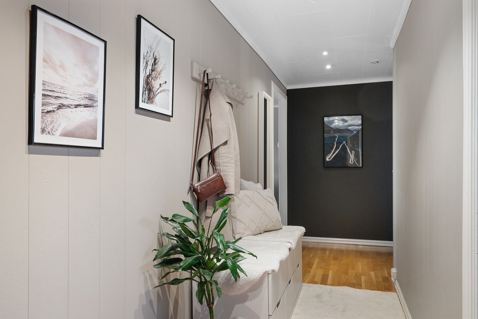 Entré med god plass til oppbevaring av sko- og yttertøy. Galleribilde