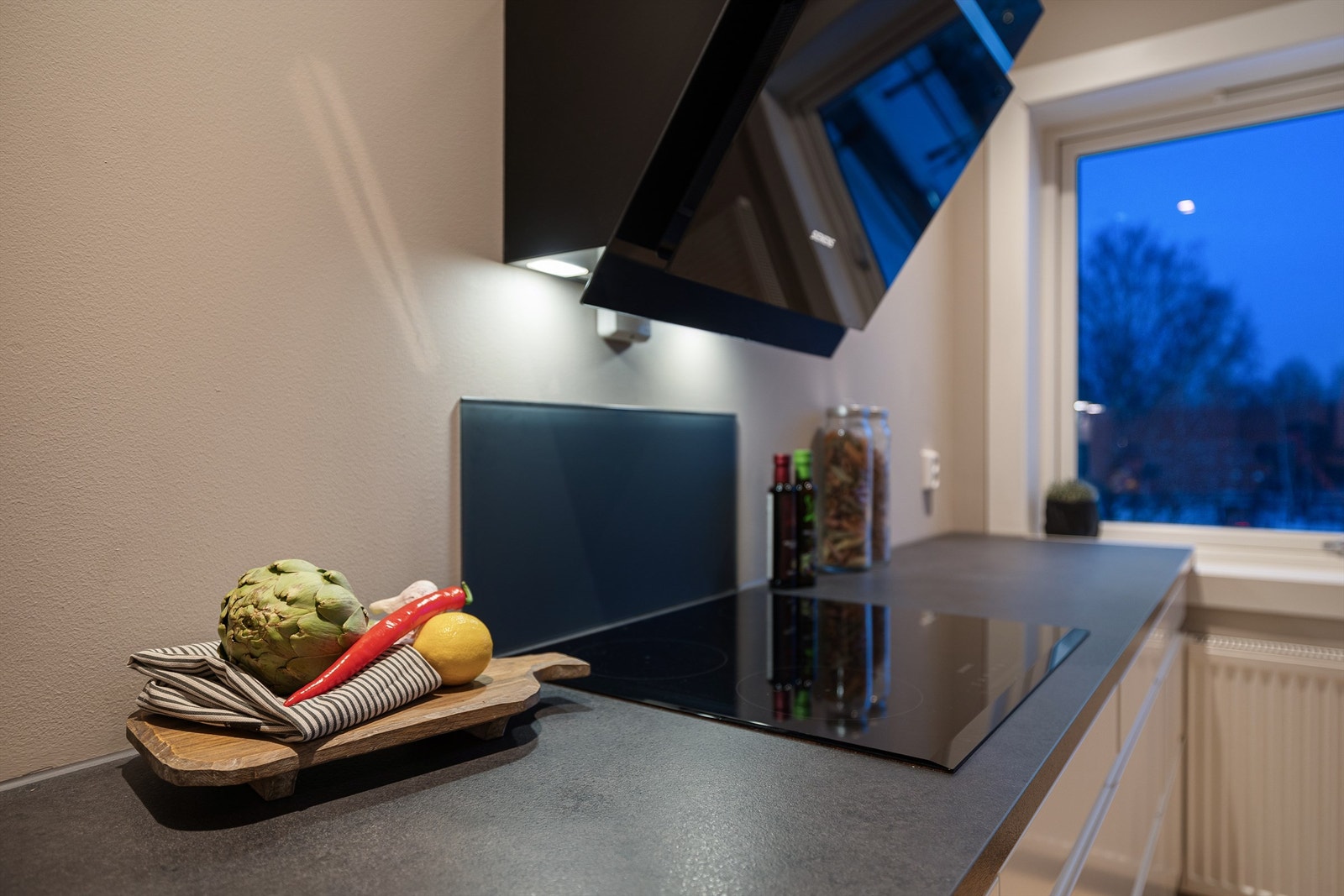 Automatisk vannstopper med fuktsensor er installert for ekstra trygghet. Galleribilde