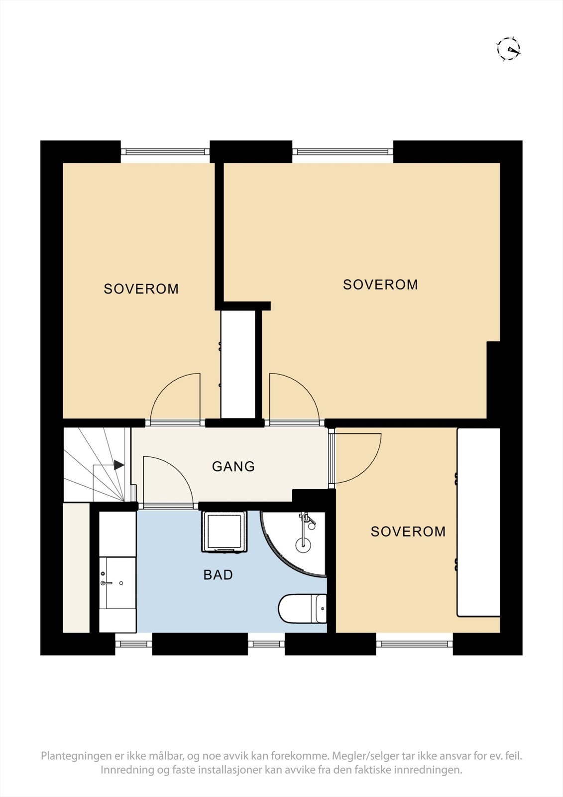 Plantegning 2. etasje Galleribilde