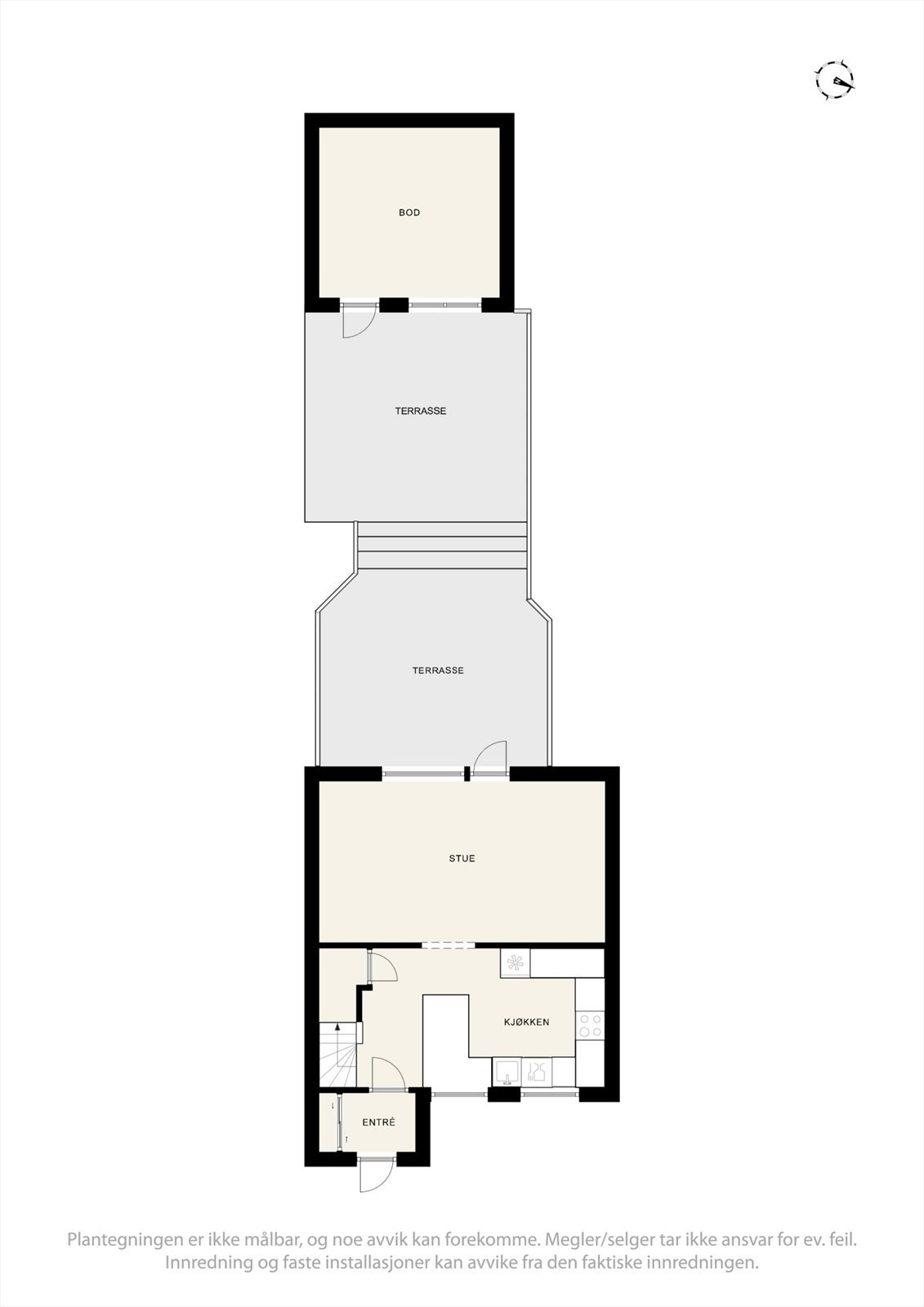 Plantegning 1. etasje Galleribilde