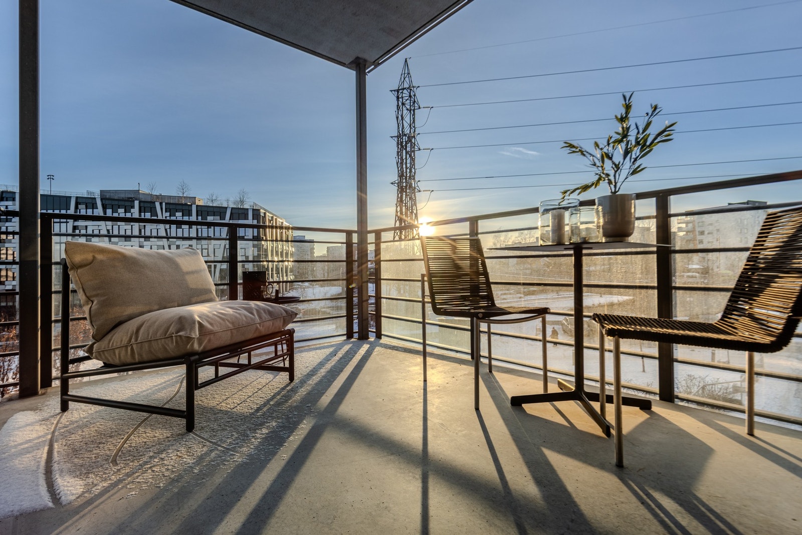 Fra stuen er det utgang til en solrik balkong på 9 m². Galleribilde