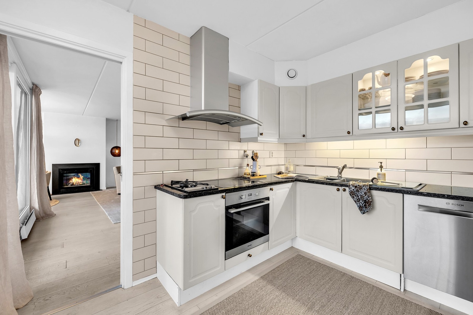 Integrerte hvitevarer med blant annet gasstopp - forbruk av gass avregnes årlig Galleribilde