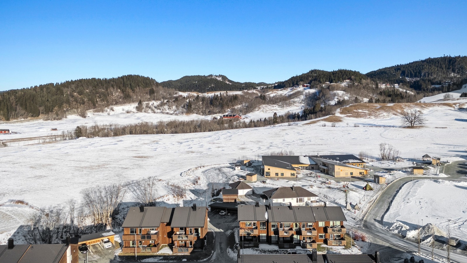 Ler sentrum er ett område under utvikling. Galleribilde