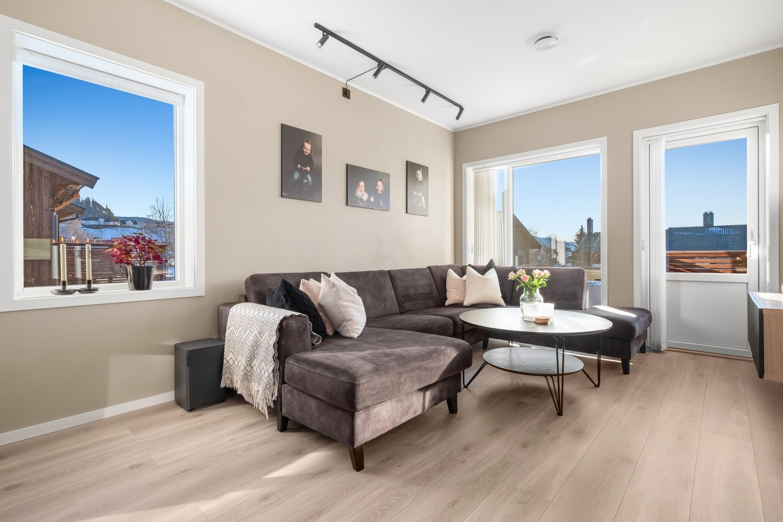 Stuen er på 17m². Galleribilde