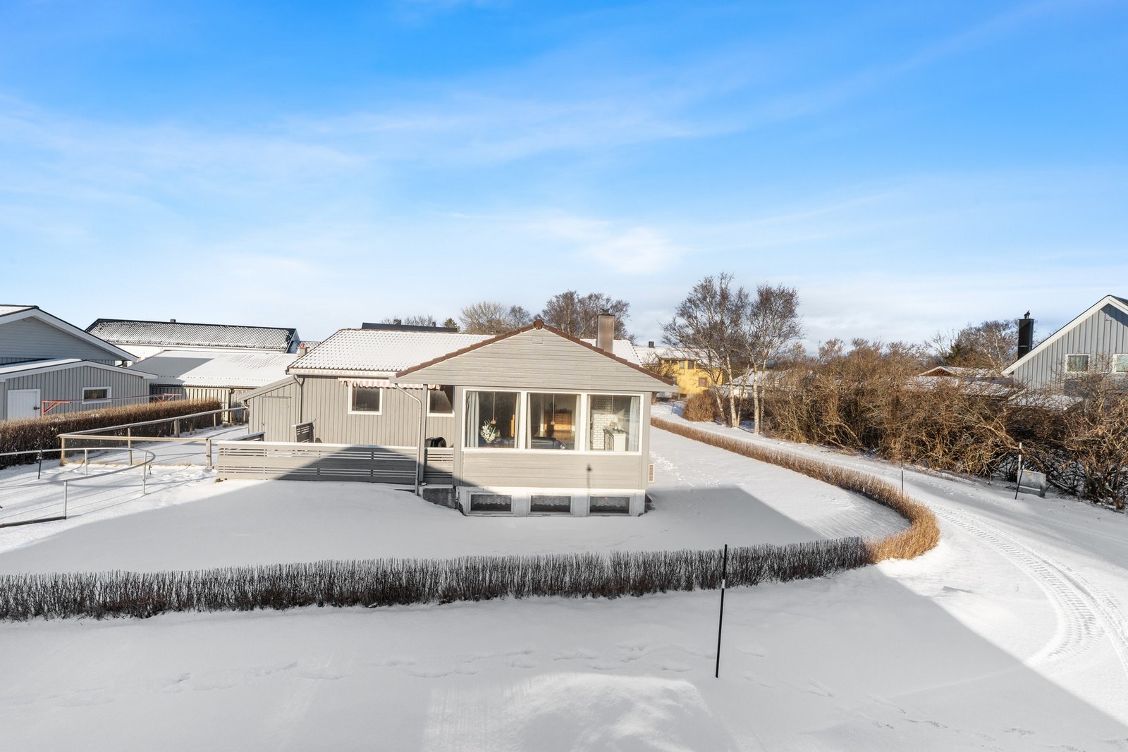 Stor hjørnetomt Galleribilde