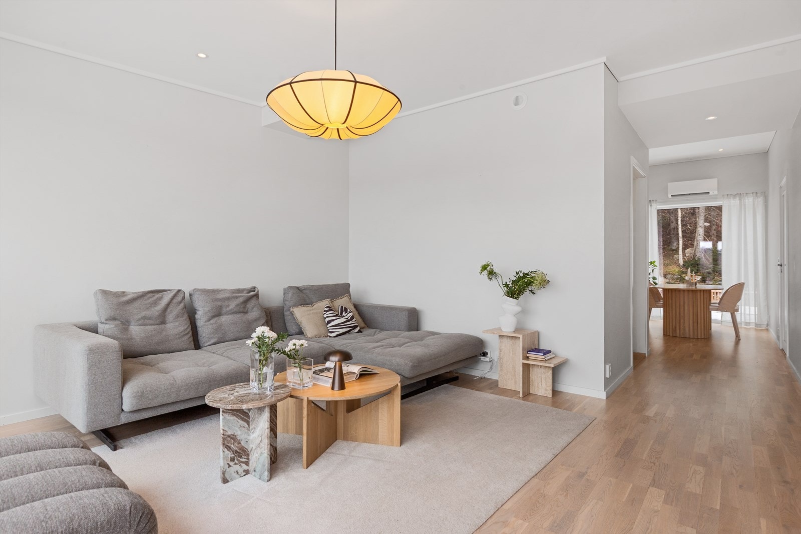 Gjennomgående delikate fargevalg i hele leiligheten. Galleribilde