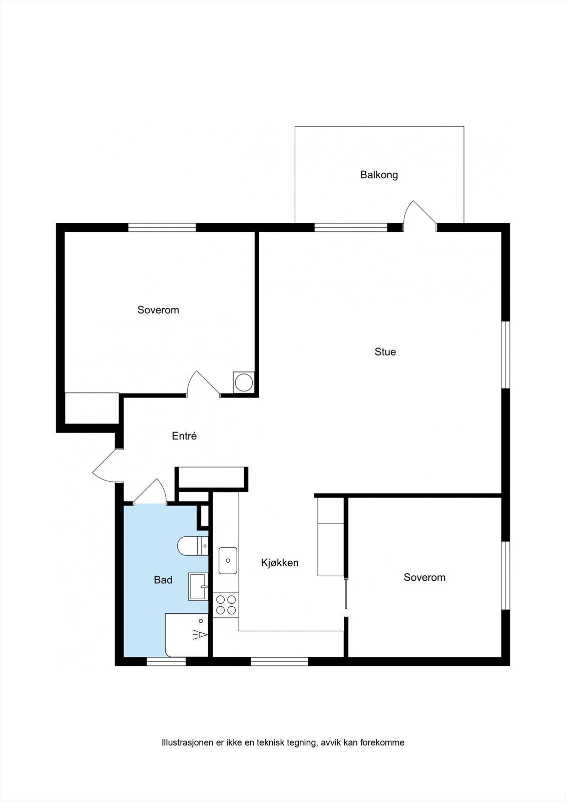 Planskisse Galleribilde