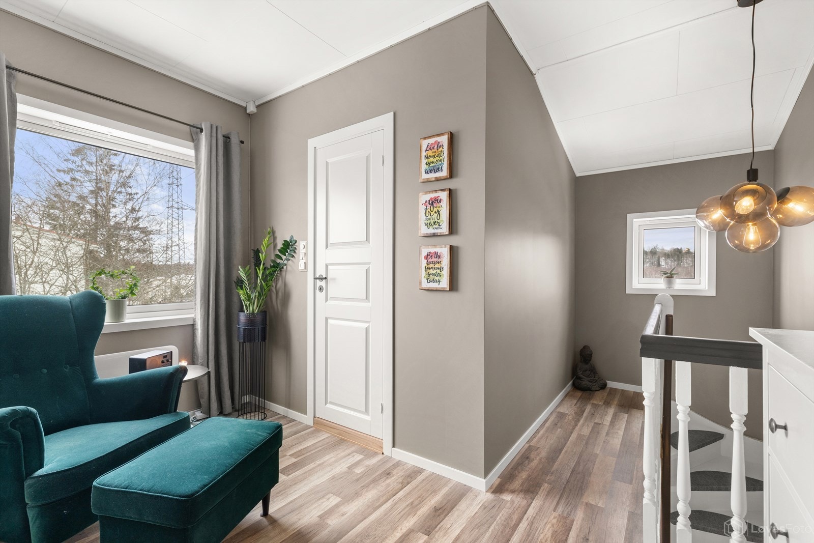 Her finner du to gode soverom og et lekkert baderom Galleribilde