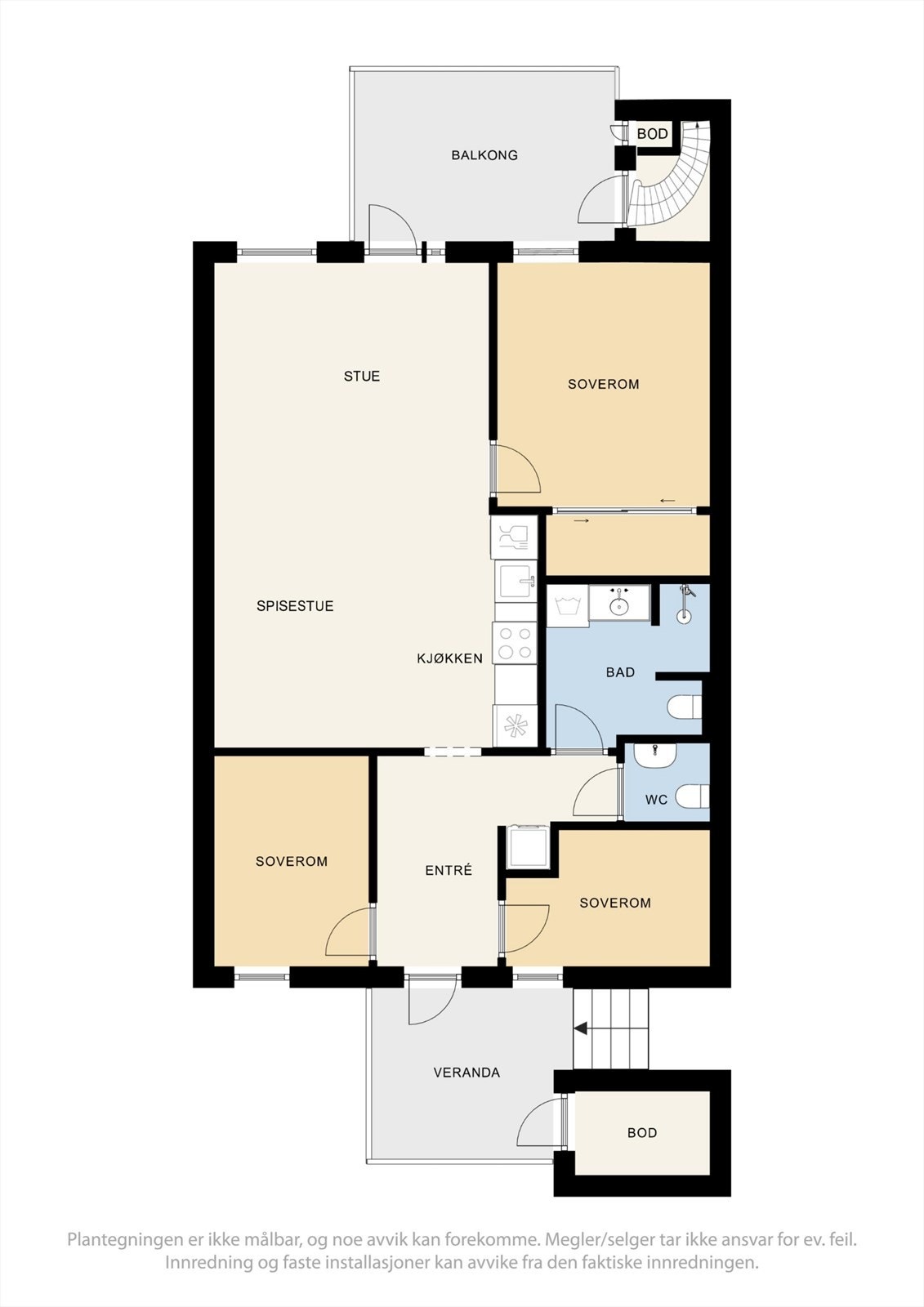 Plantegning 2. etasje Galleribilde