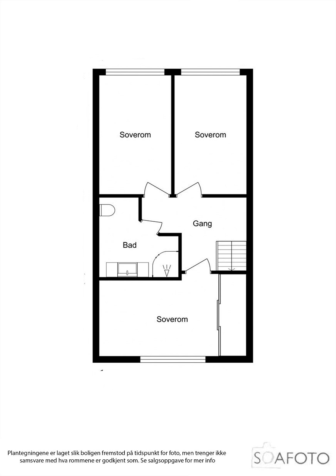 Plantegning 2. et. Galleribilde
