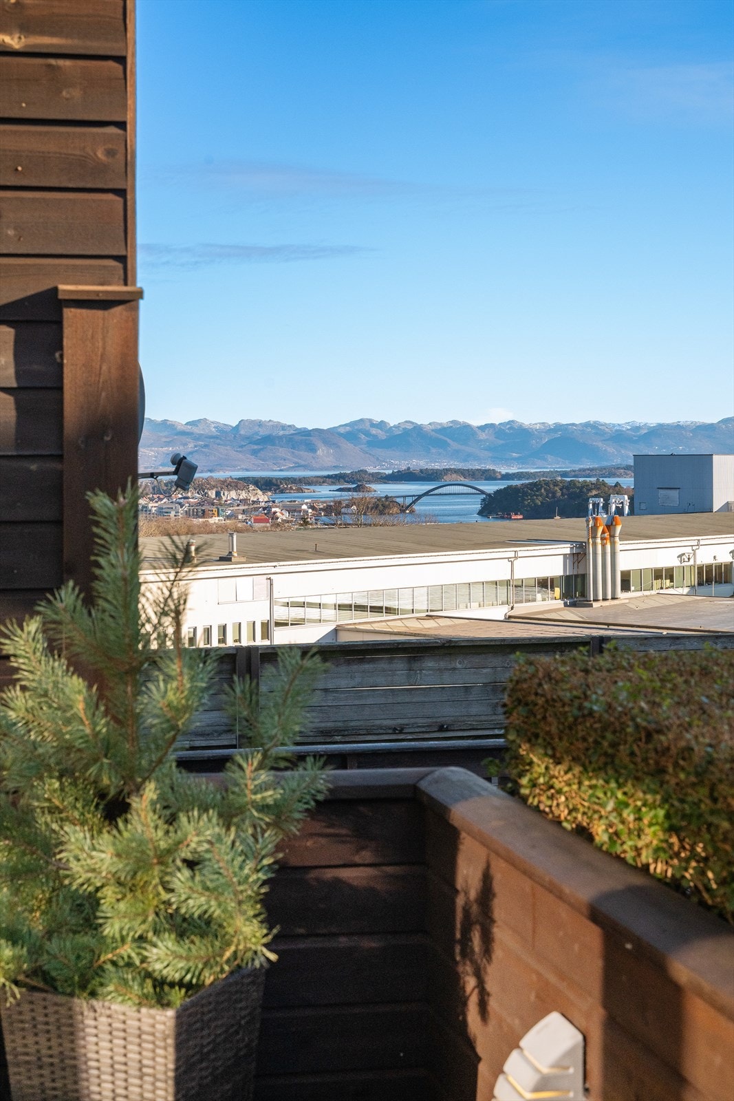 Herlig utsikt fra uteområdet! Galleribilde