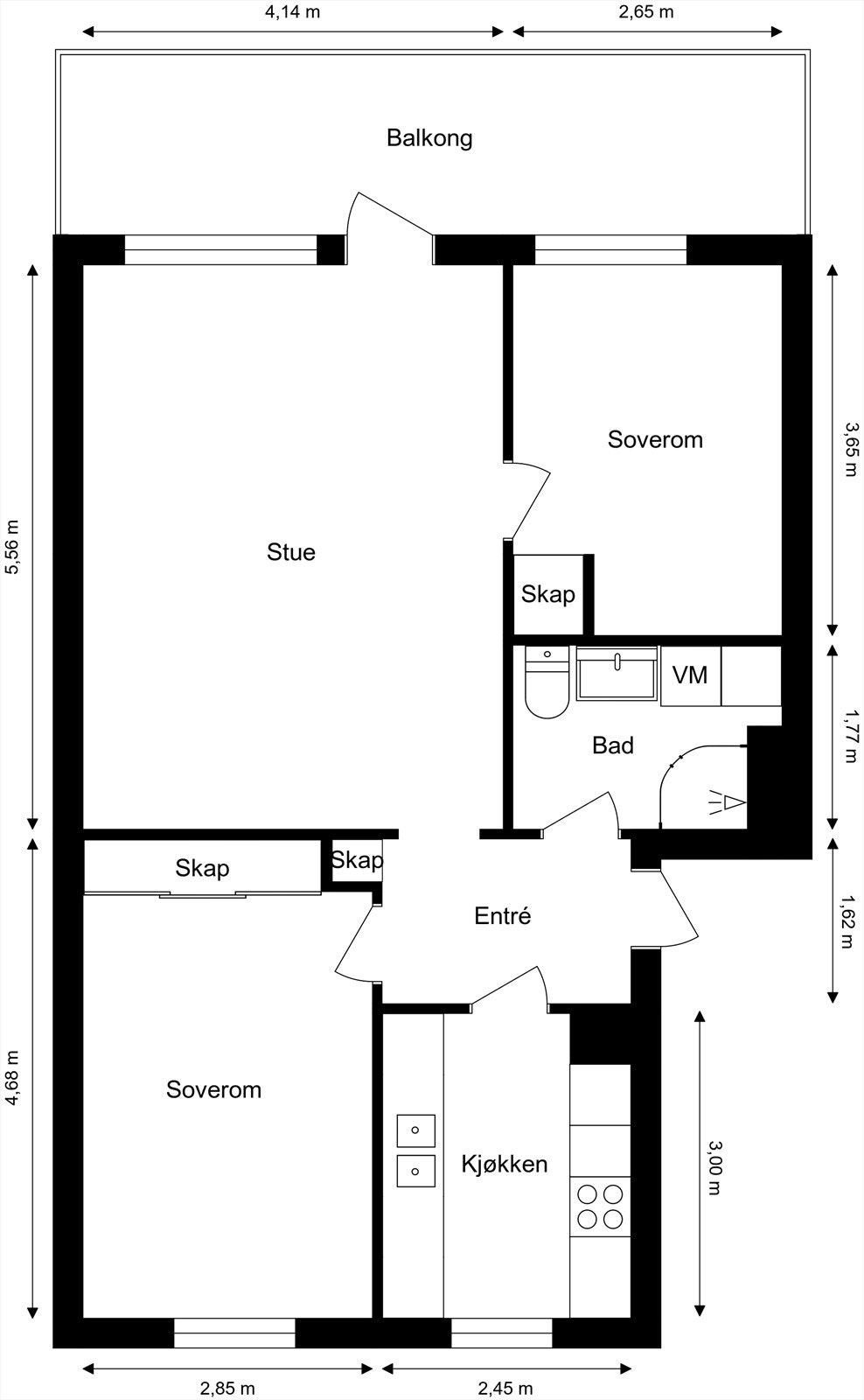 Planskisse Galleribilde