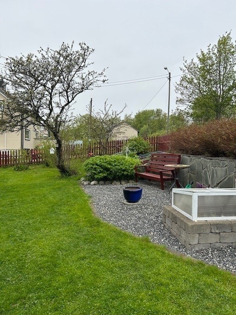 Selgers bilde. Her ser vi plassen ved forstøtningsmuren sommerstid. Galleribilde