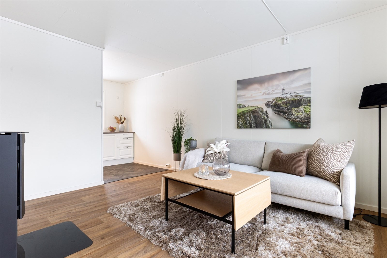 Lun stue som skaper en god atmosfære. Galleribilde