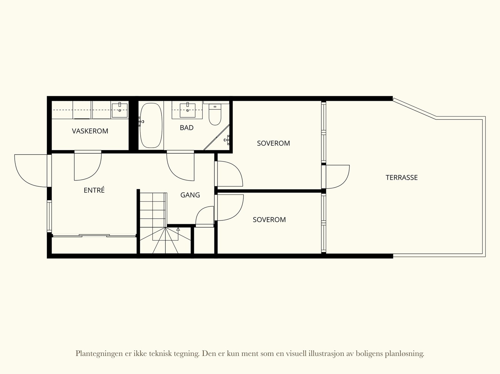 Plantegning 1. etasje. Galleribilde