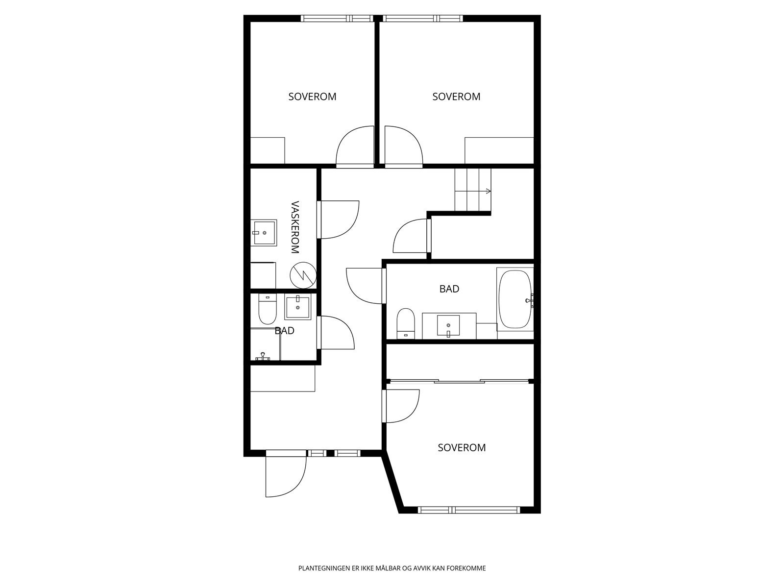 Plantegning 1.etg. Galleribilde
