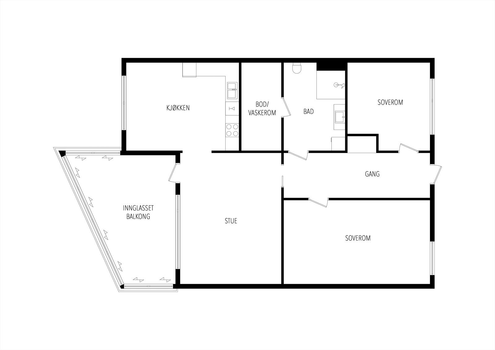 Plantegning 2. etasje Galleribilde