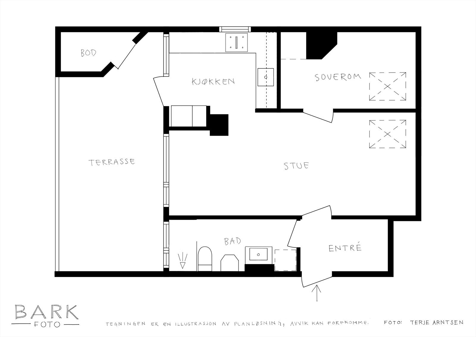 Plantegning - 3. etasje. Galleribilde
