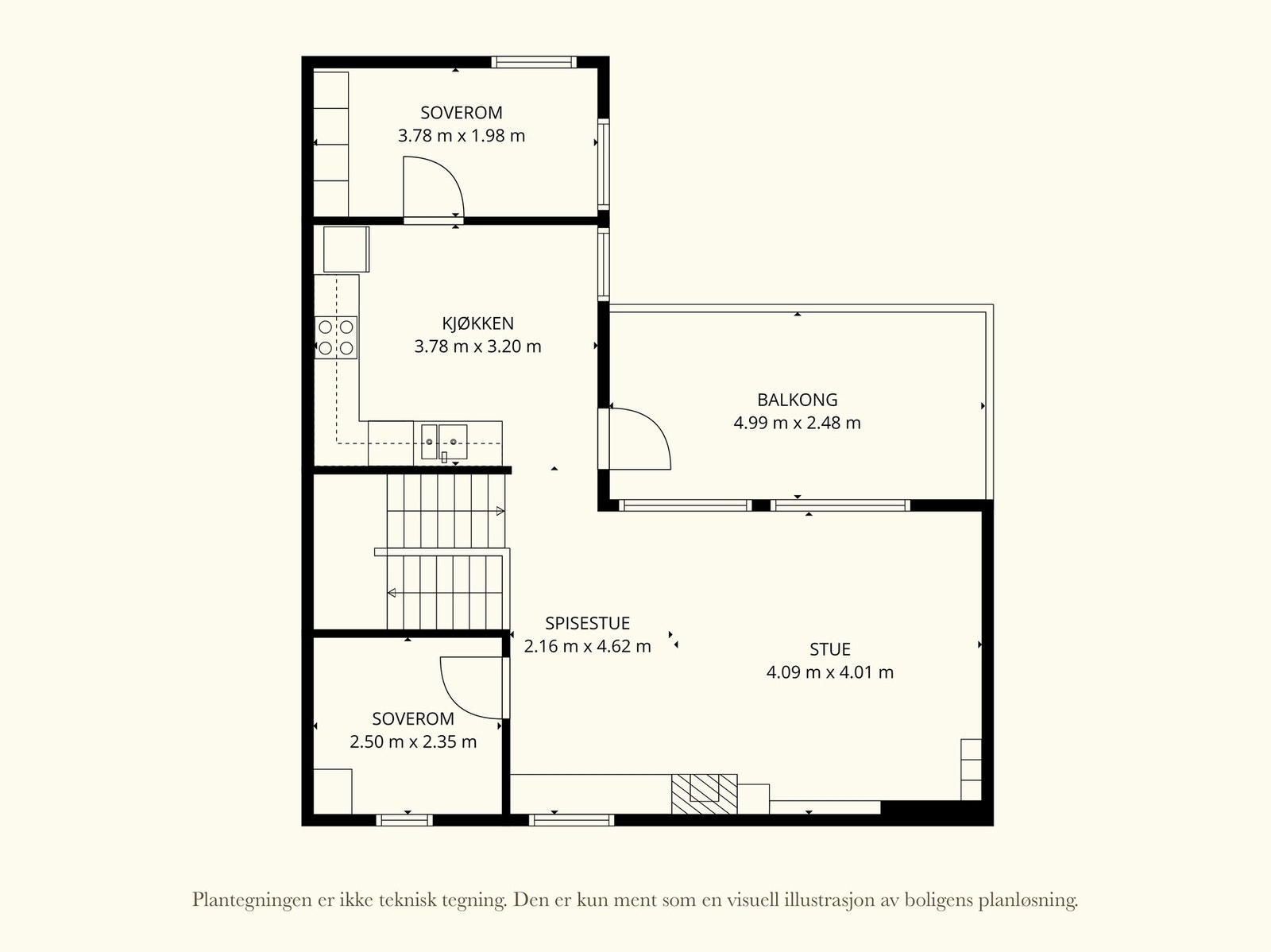 Plantegning 2. etasje Galleribilde