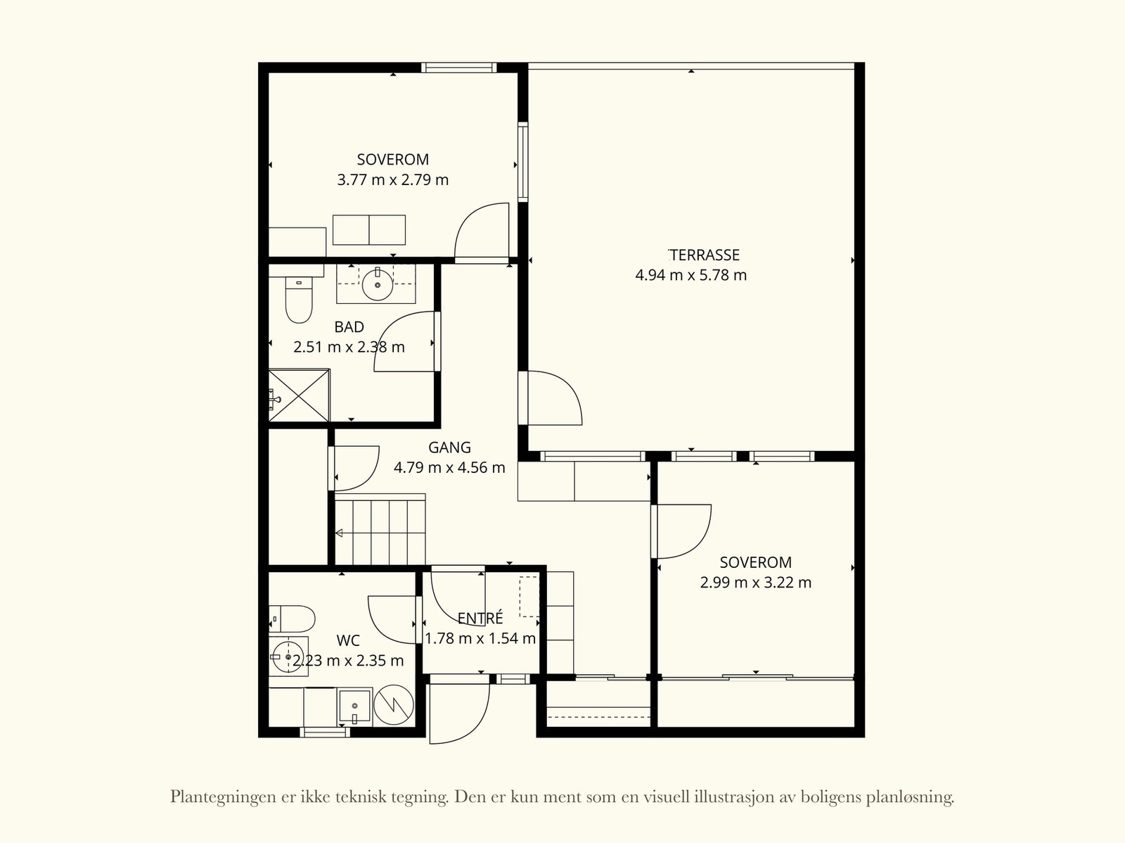 Plantegning 1. etasje. Galleribilde
