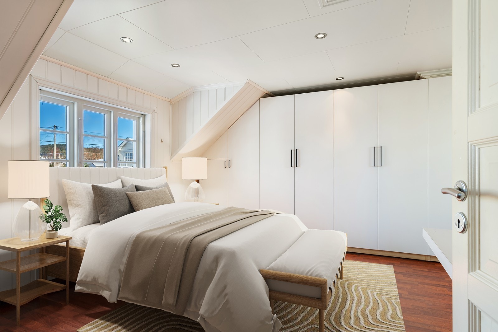 Soverom, digitalt stylet, fremstår tom Galleribilde