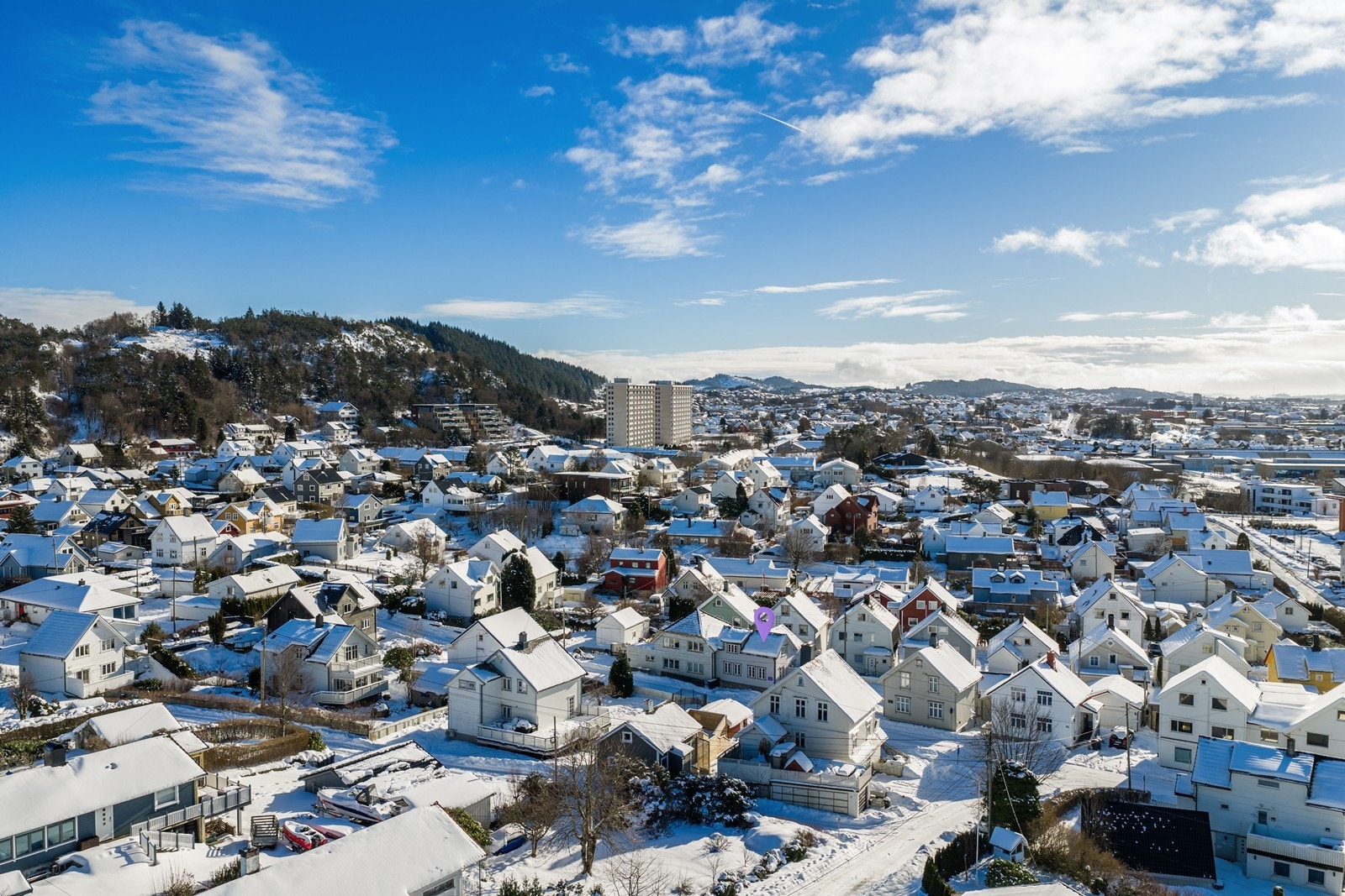 Luftfoto mot sør Galleribilde