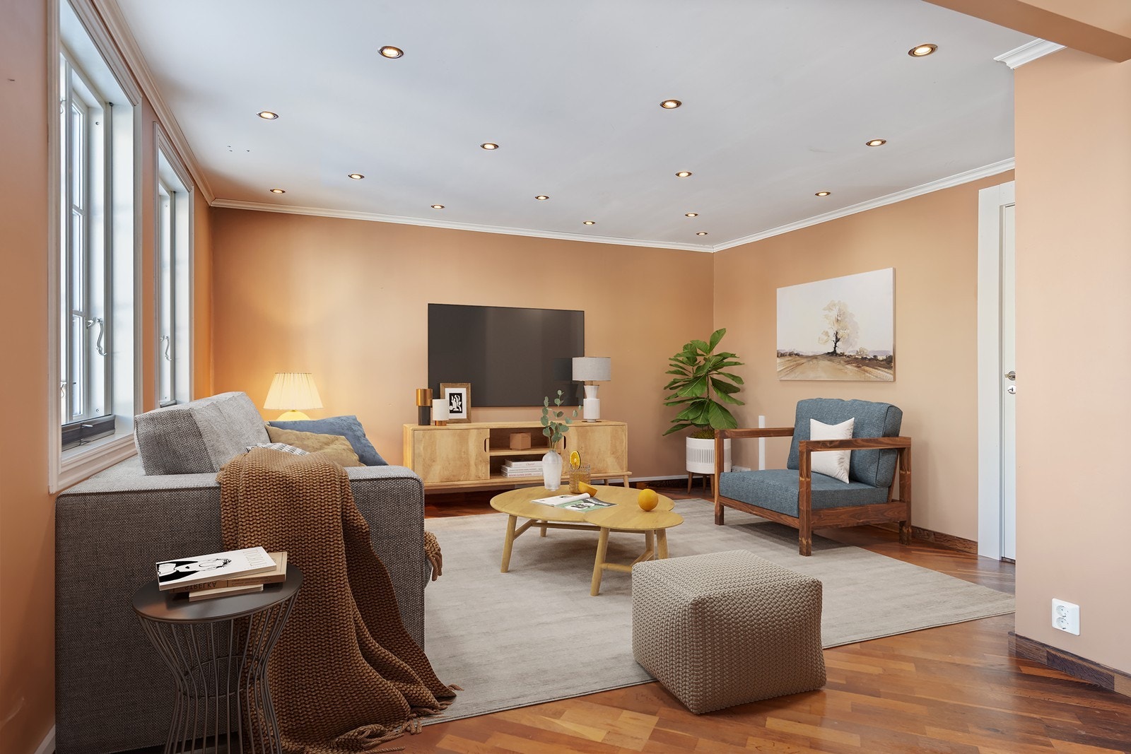 Stue, digitalt stylet, fremstår tom Galleribilde