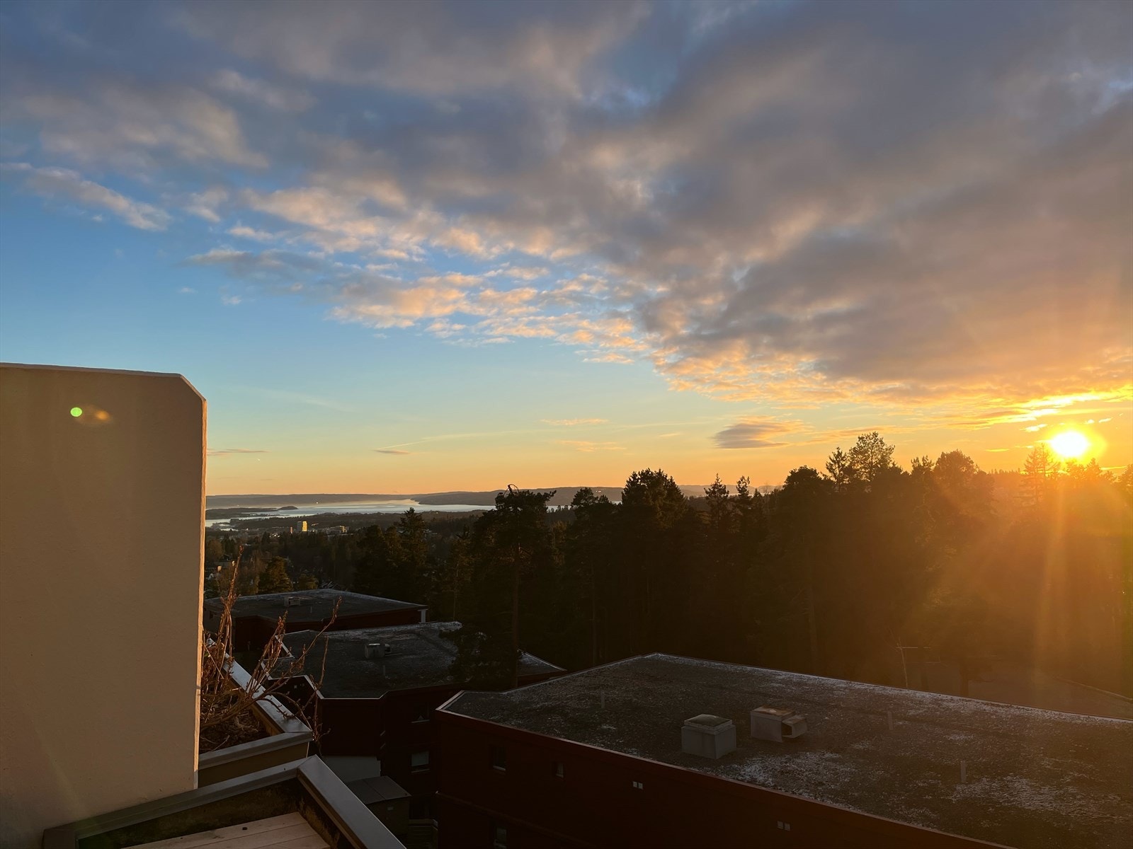 Nydlig kveldsbilde om vinter Galleribilde