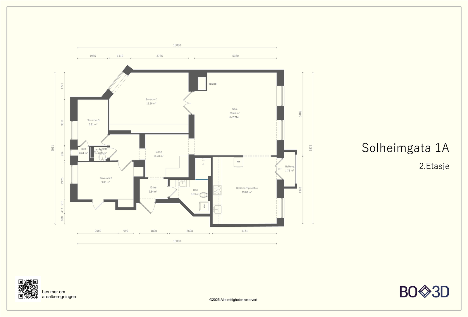 Plantegning 2. etasje. Galleribilde